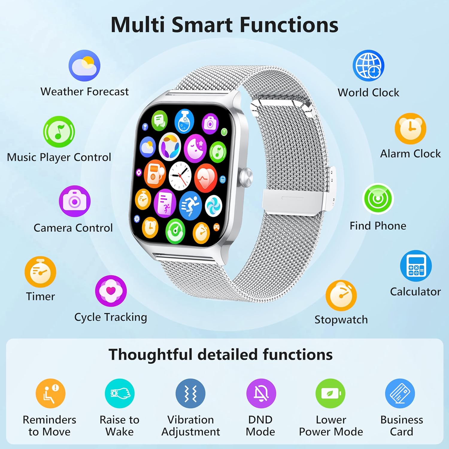 Smart Watch - 1.85" Activity Fitness Watch for Women & Men 14 81TSh4gQbAL. AC SL1500 1