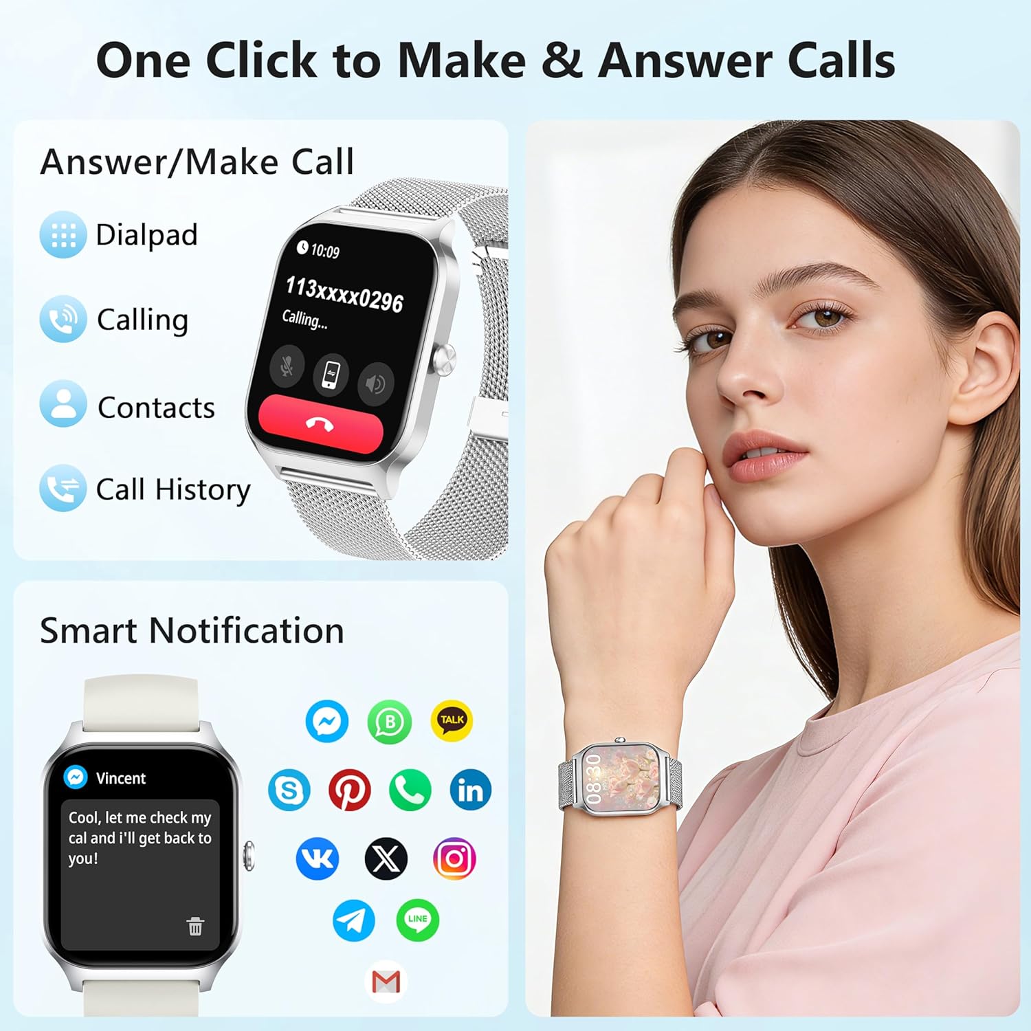 Smart Watch - 1.85" Activity Fitness Watch for Women & Men 6 81oc0Td0ymL. AC SL1500 1