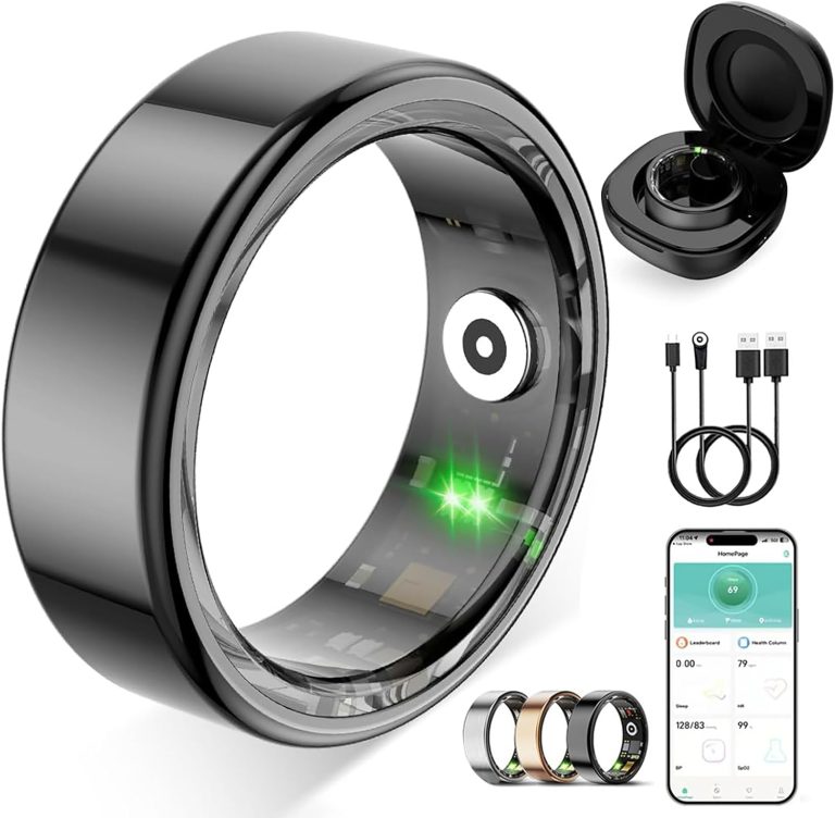 Smart Ring Fitness Tracker – Heart Rate & Sleep SpO2