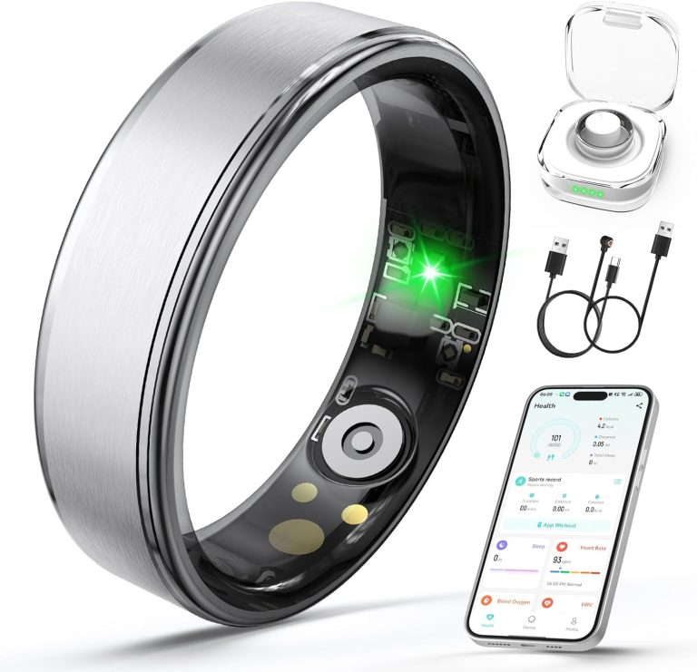 Smart Ring Health Fitness Tracker Heart Rate & Sleep