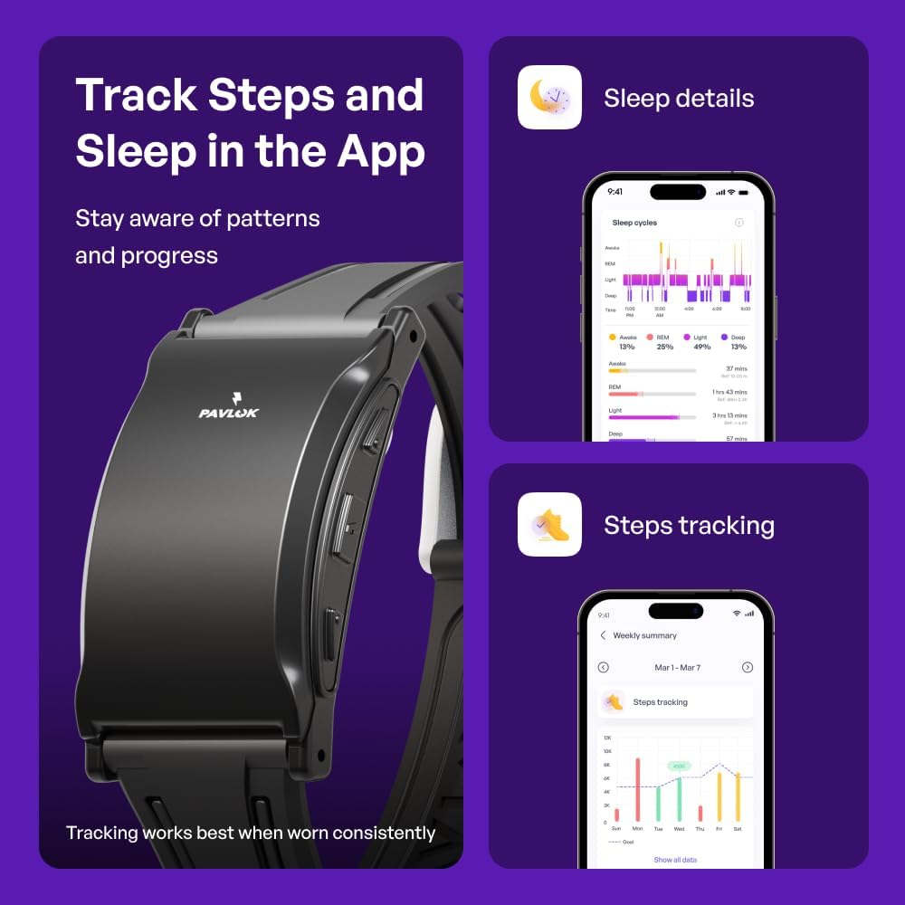 Pavlok 3 Sports display of features