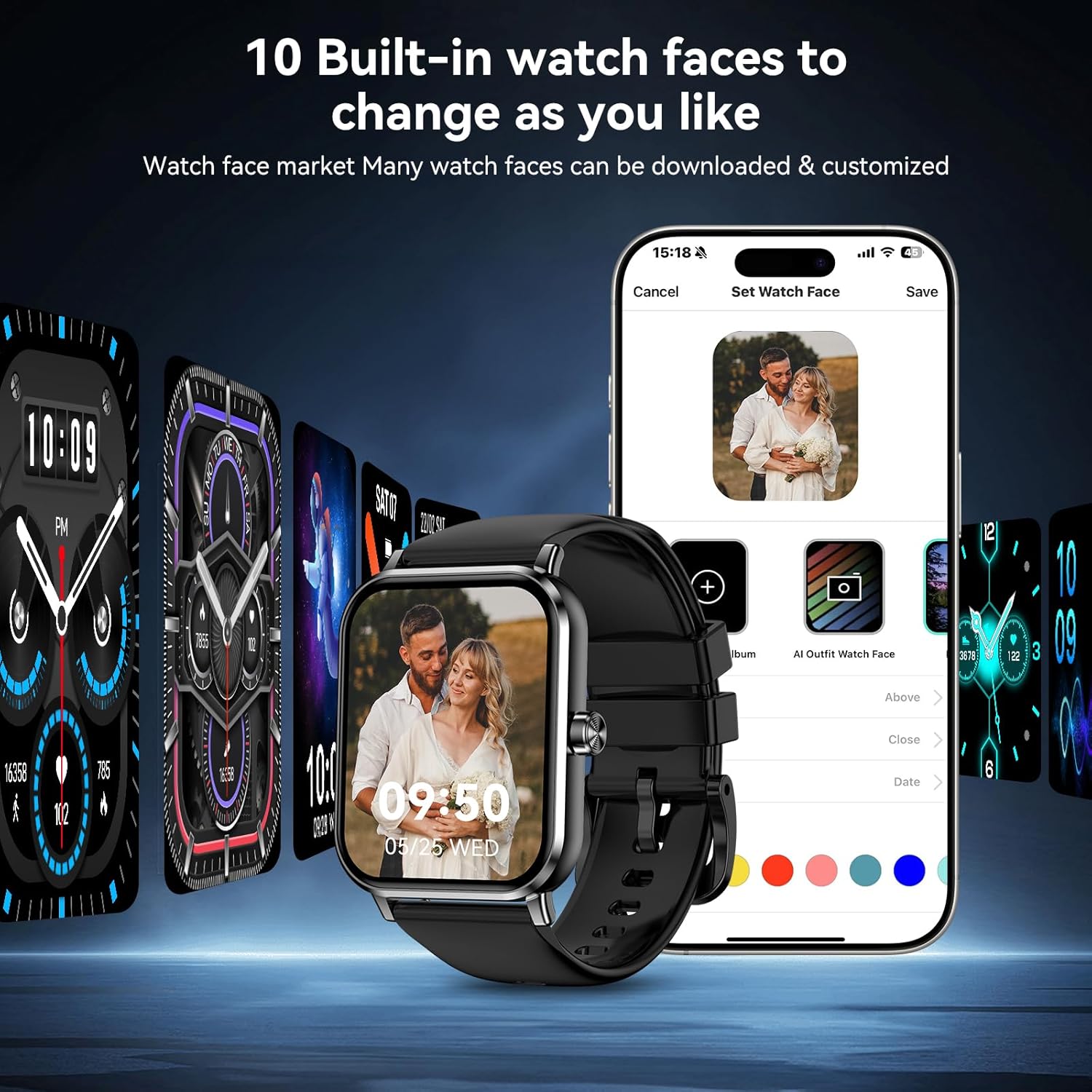Smart Watches for Women Men | 1.83" HD Touchscreen, Bluetooth 10 712 SGXPweL. AC SL1500 1