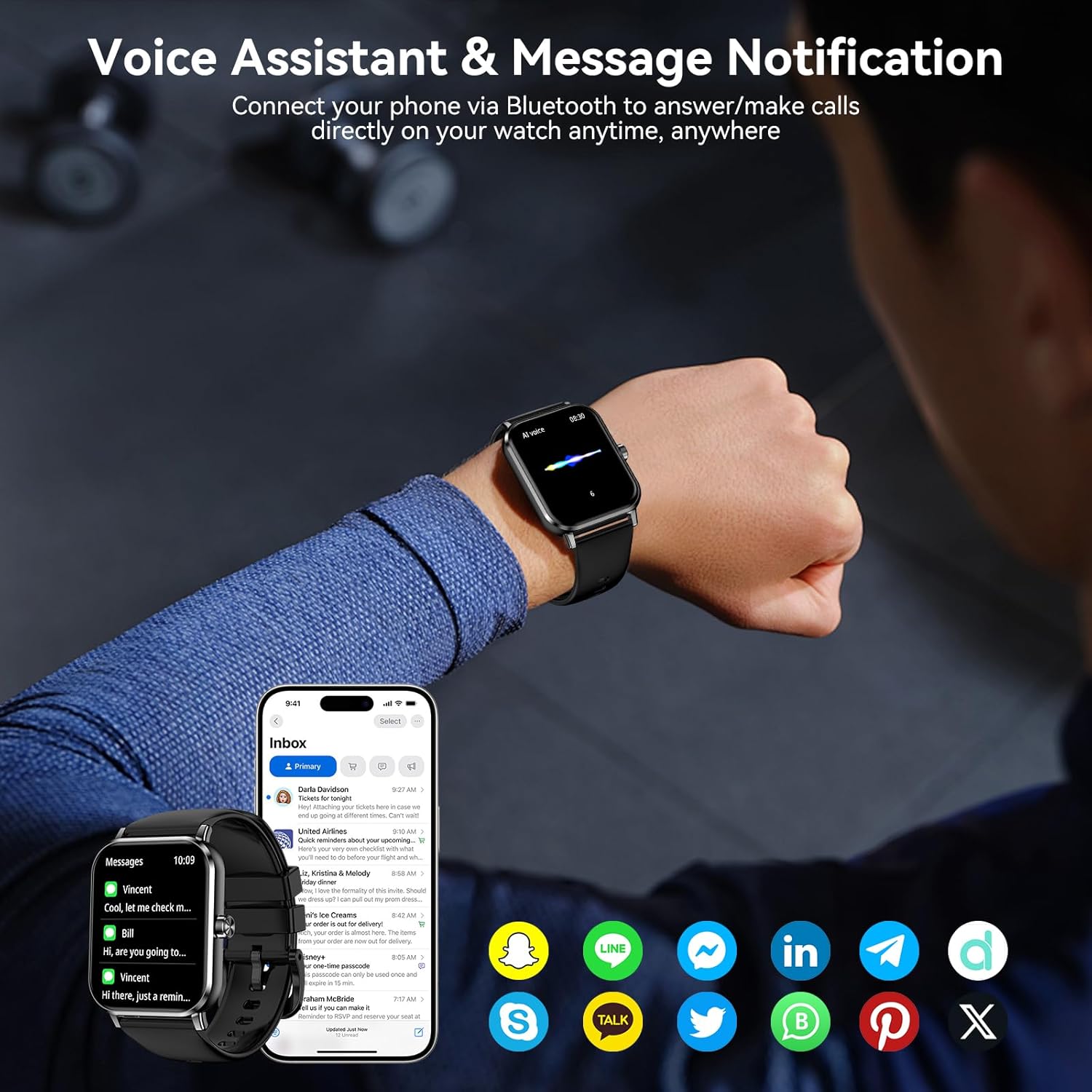 Smart Watches for Women Men | 1.83" HD Touchscreen, Bluetooth 6 715JgaMScL. AC SL1500 1