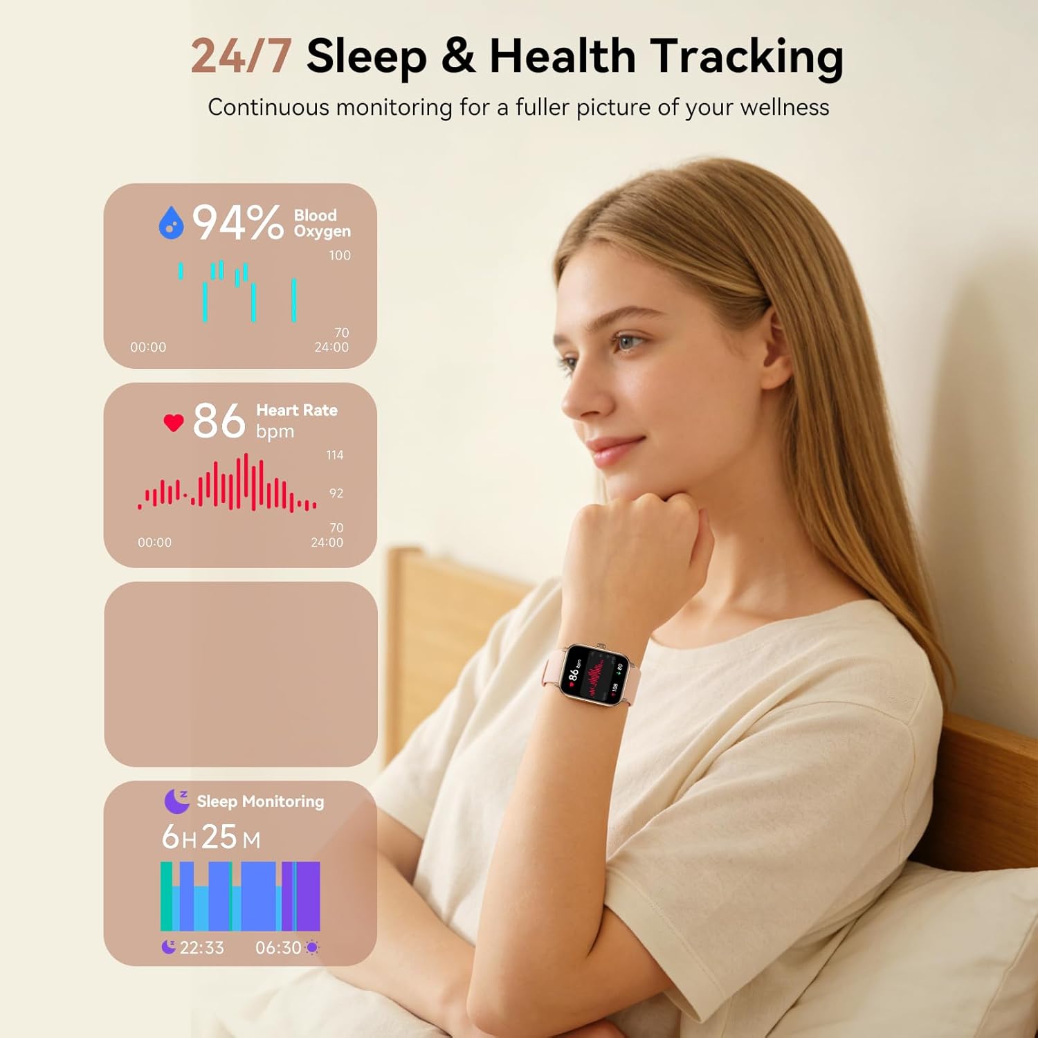 Smart Watches for Men Women 1.85in HD Fitness Tracker 5 71DP2dscfZL. AC SL1500 1