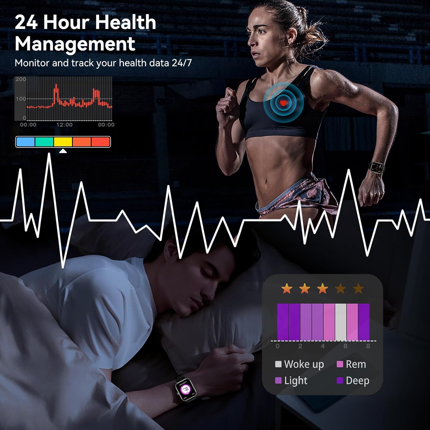 Smart Watches for Women Men | 1.83" HD Touchscreen, Bluetooth 12 71bNoUCIjXL. AC SL1500 1