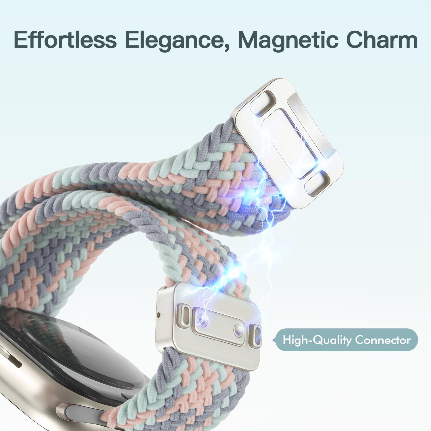 Stretchy Braided Nylon Band | Magnetic Clasp for Apple Watch 8 71iUKC8EzL. AC SL1500 1