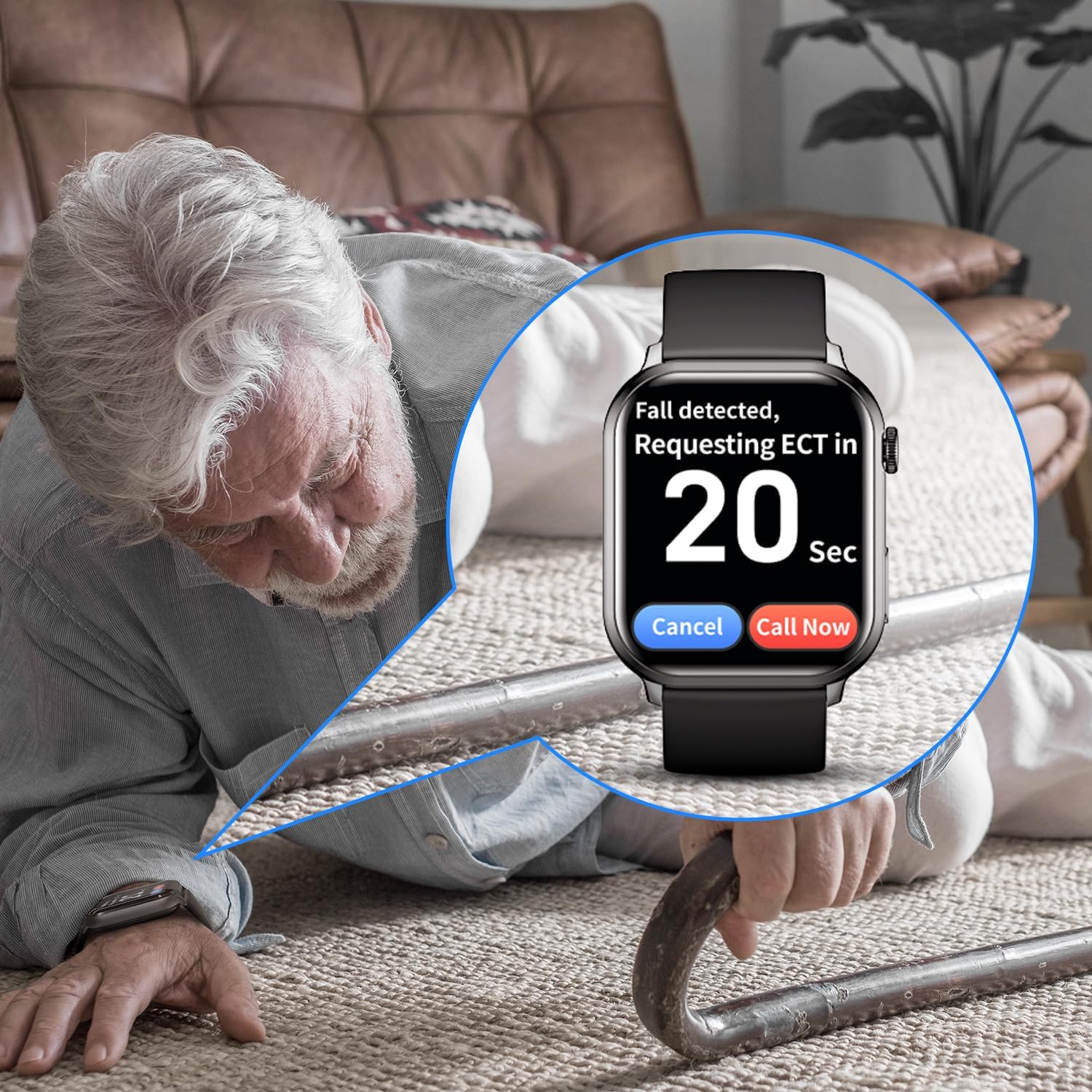 COCO Emergency Alert Smartwatch — Fall Detection & SOS 4 81NhCN1SeML. AC SL1500 1