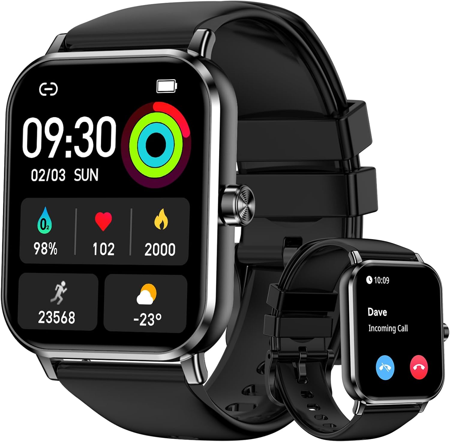 Smart Watches for Women Men | 1.83" HD Touchscreen, Bluetooth 2 Featured product image