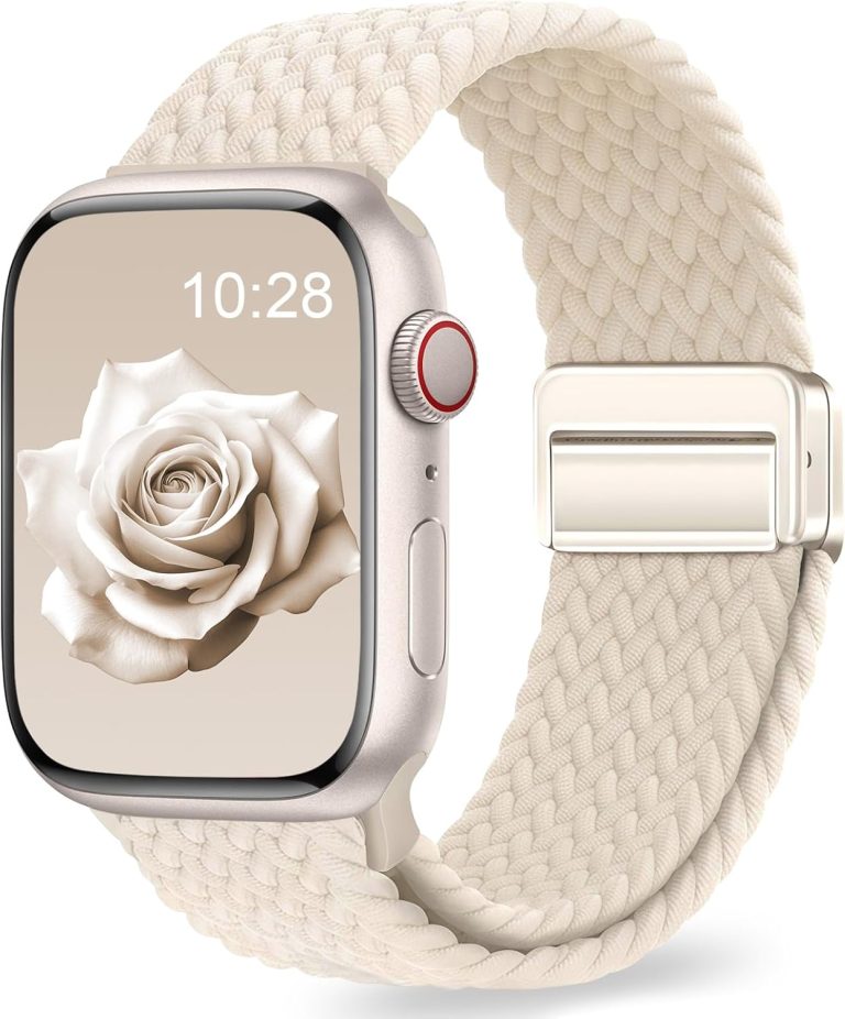 Stretchy Braided Nylon Band | Magnetic Clasp for Apple Watch