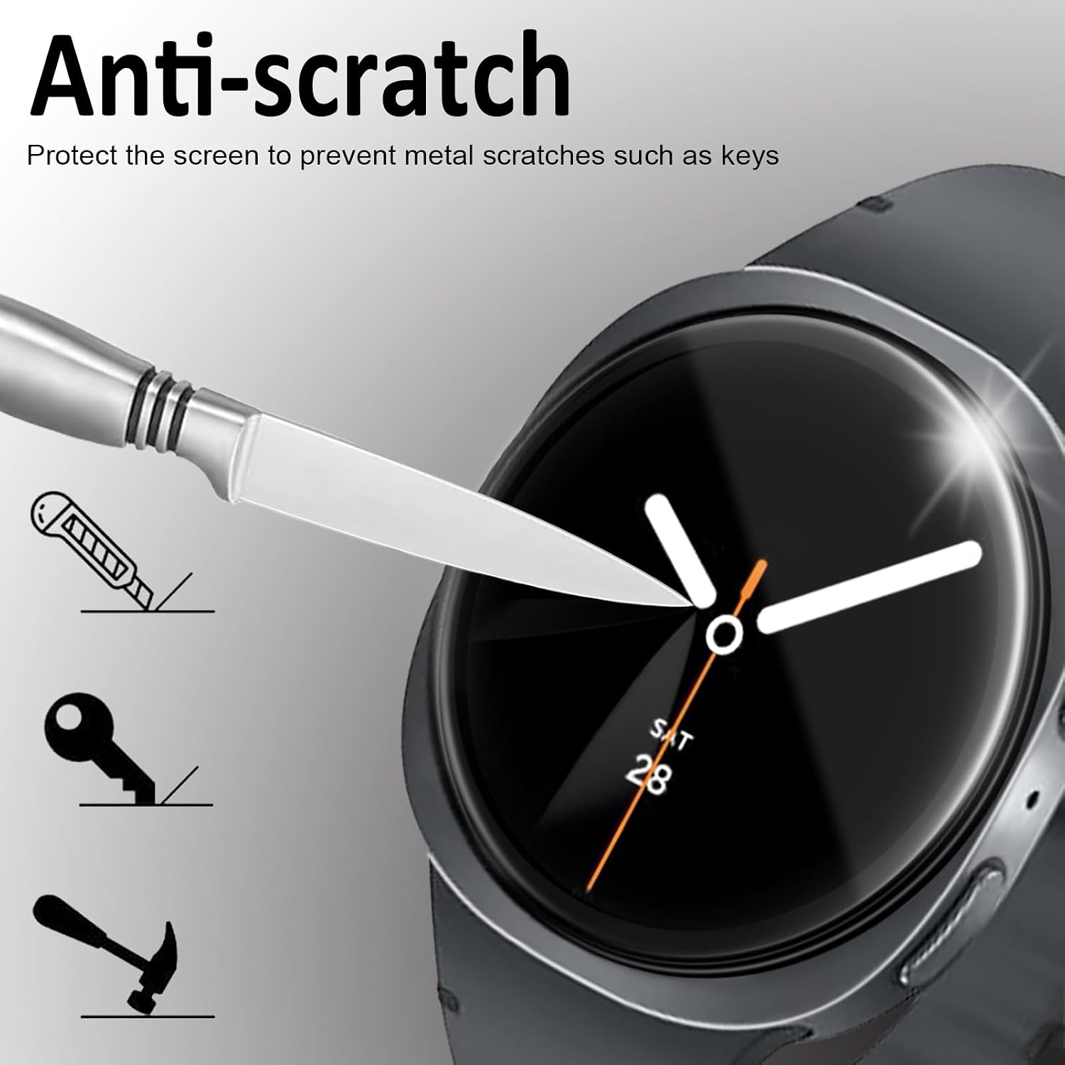 SPGUARD Screen Protector 4 Pack for Galaxy Watch 8 40mm 14 61OiAIUModL. AC SL1500 1