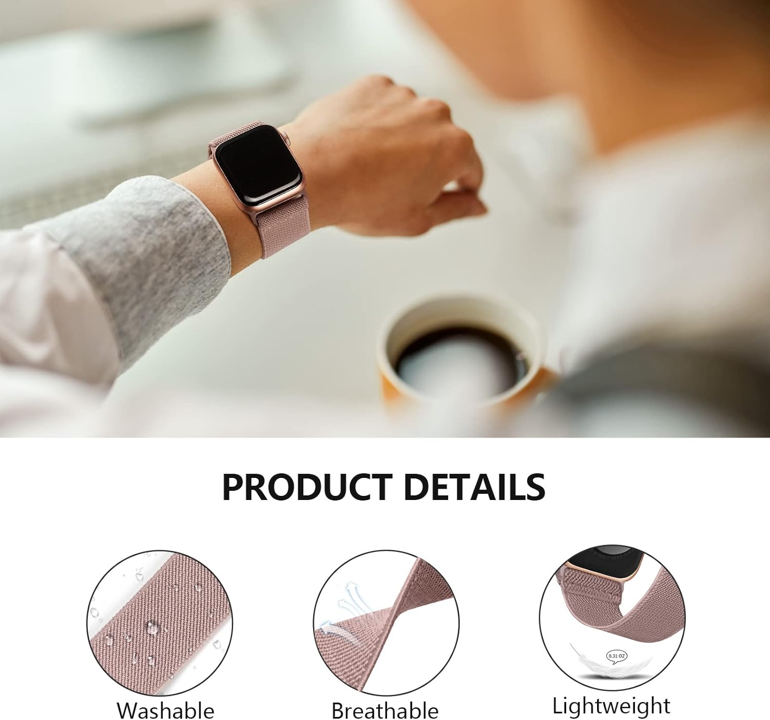 Stretchy Solo Loop Bands - 4 Pack for Apple Watch Straps 10 Ease of use image