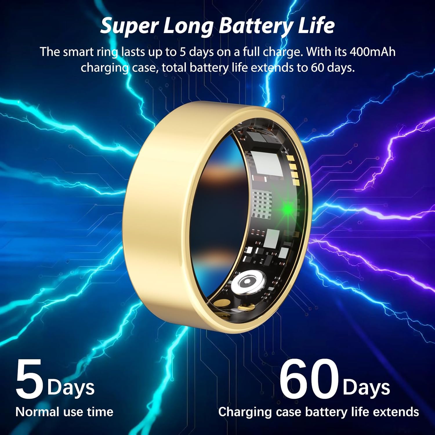 Smart Health Ring - Gold