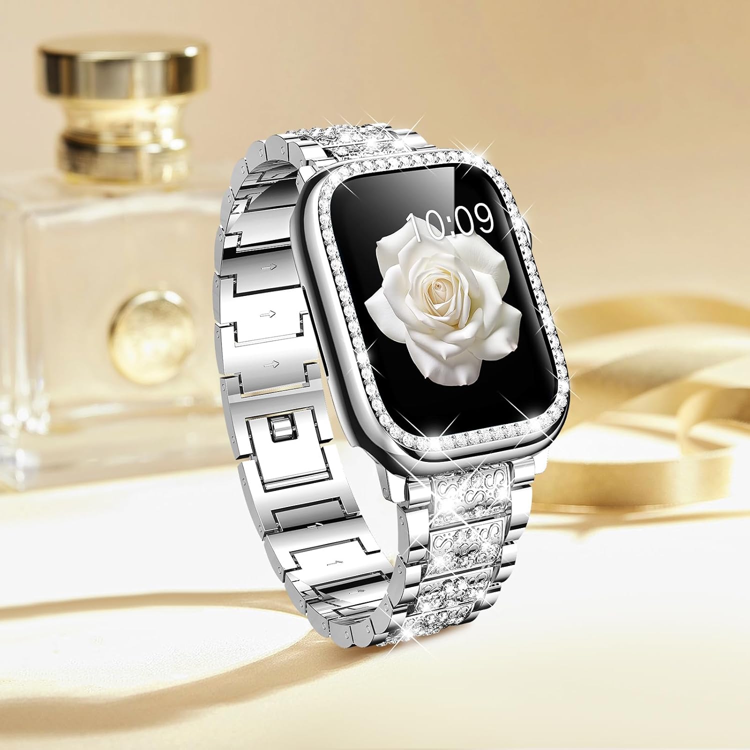 Mosonio Apple Watch Band Case 2-Pack Metal Bling PC 14 71Gg7QedWRL. AC SL1500 1