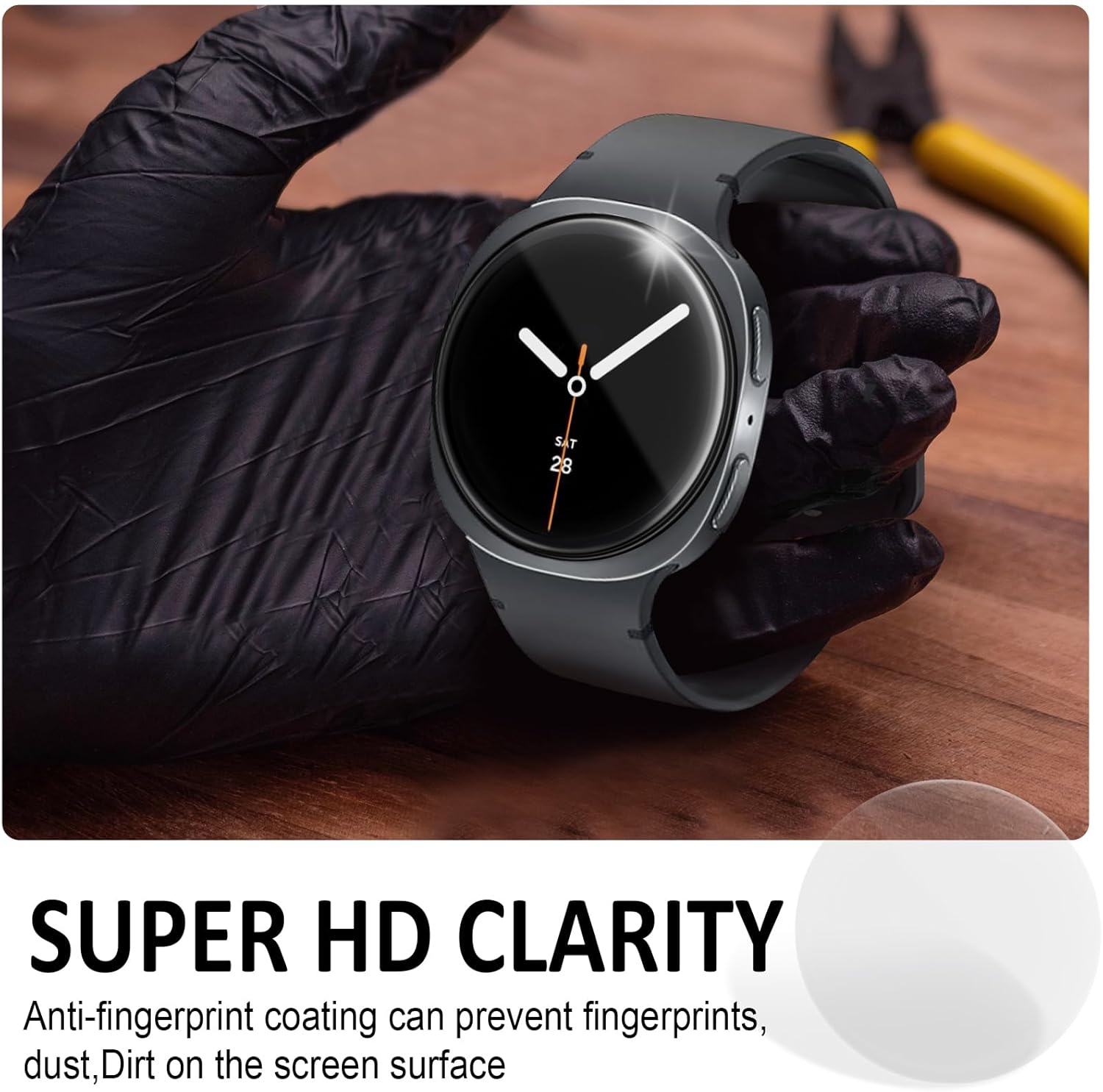 SPGUARD Screen Protector 4 Pack for Galaxy Watch 8 40mm 12 71pdrOtKaEL. AC SL1500 1