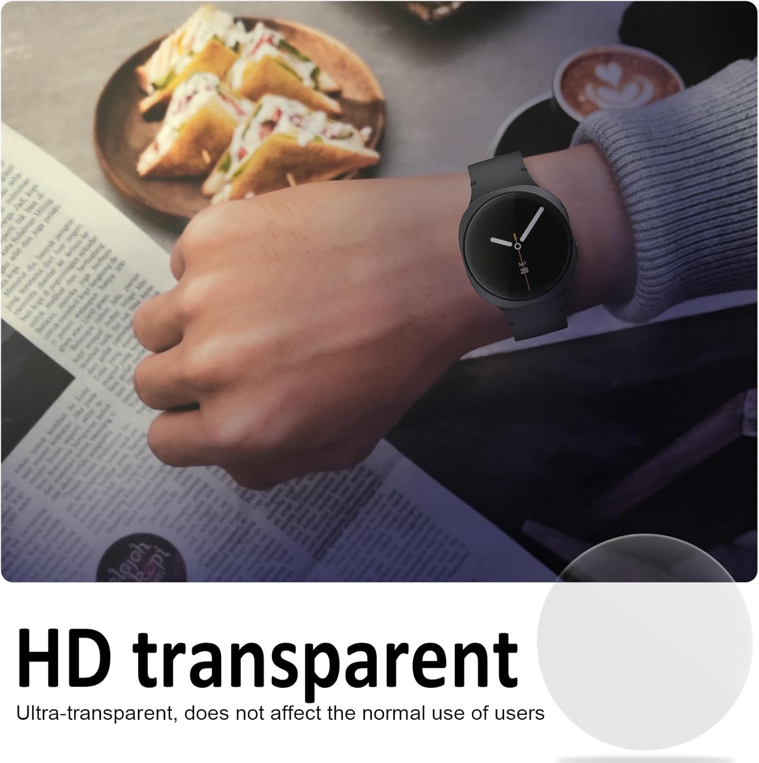 SPGUARD Screen Protector 4 Pack for Galaxy Watch 8 40mm 8 71w 8fs7HAL. AC SL1500 1