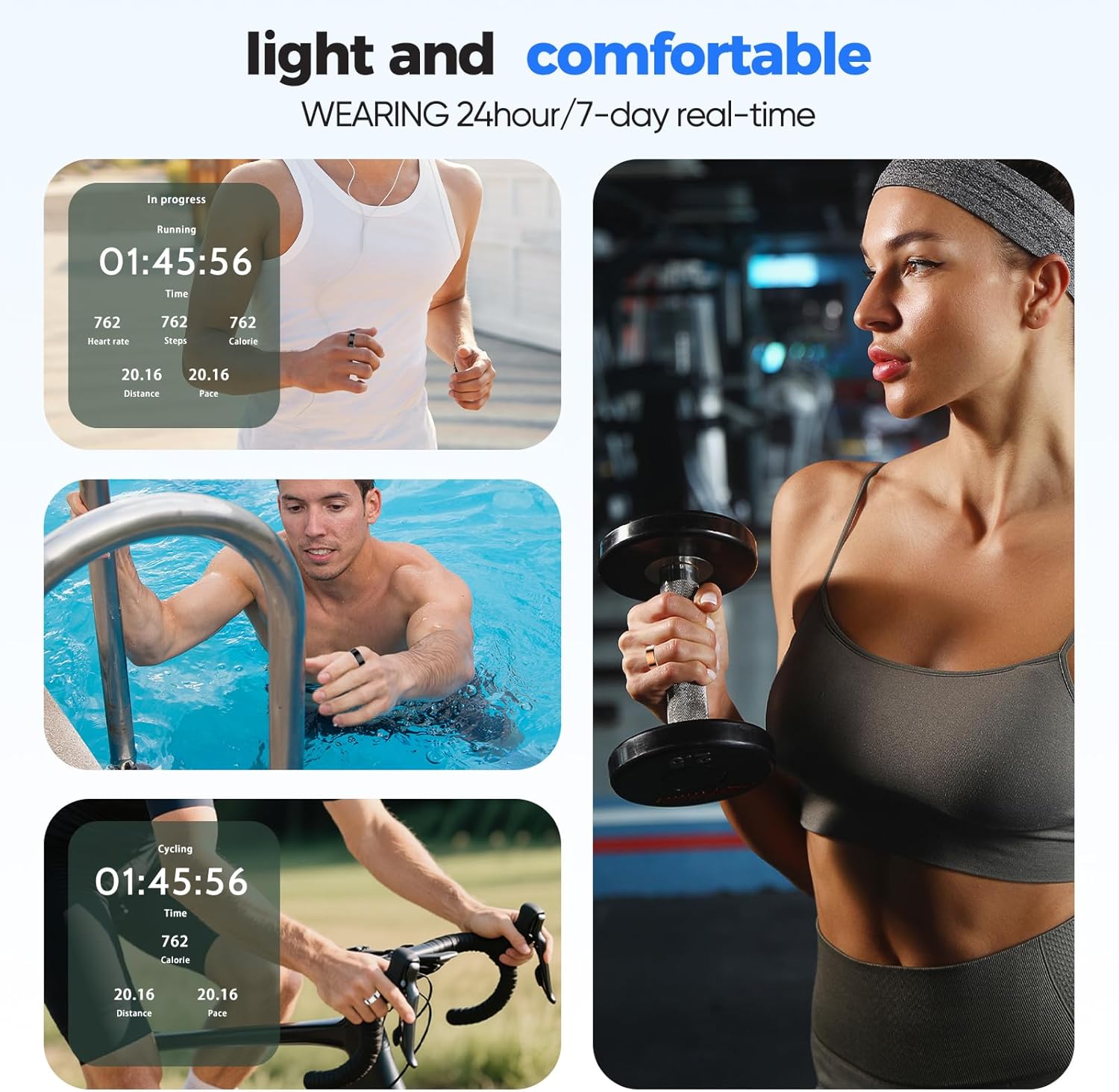 BIEMHA Smart Ring IP68 Fitness & Health Tracker - Rose Gold 12 71wk8k xjoL. AC SL1500 1