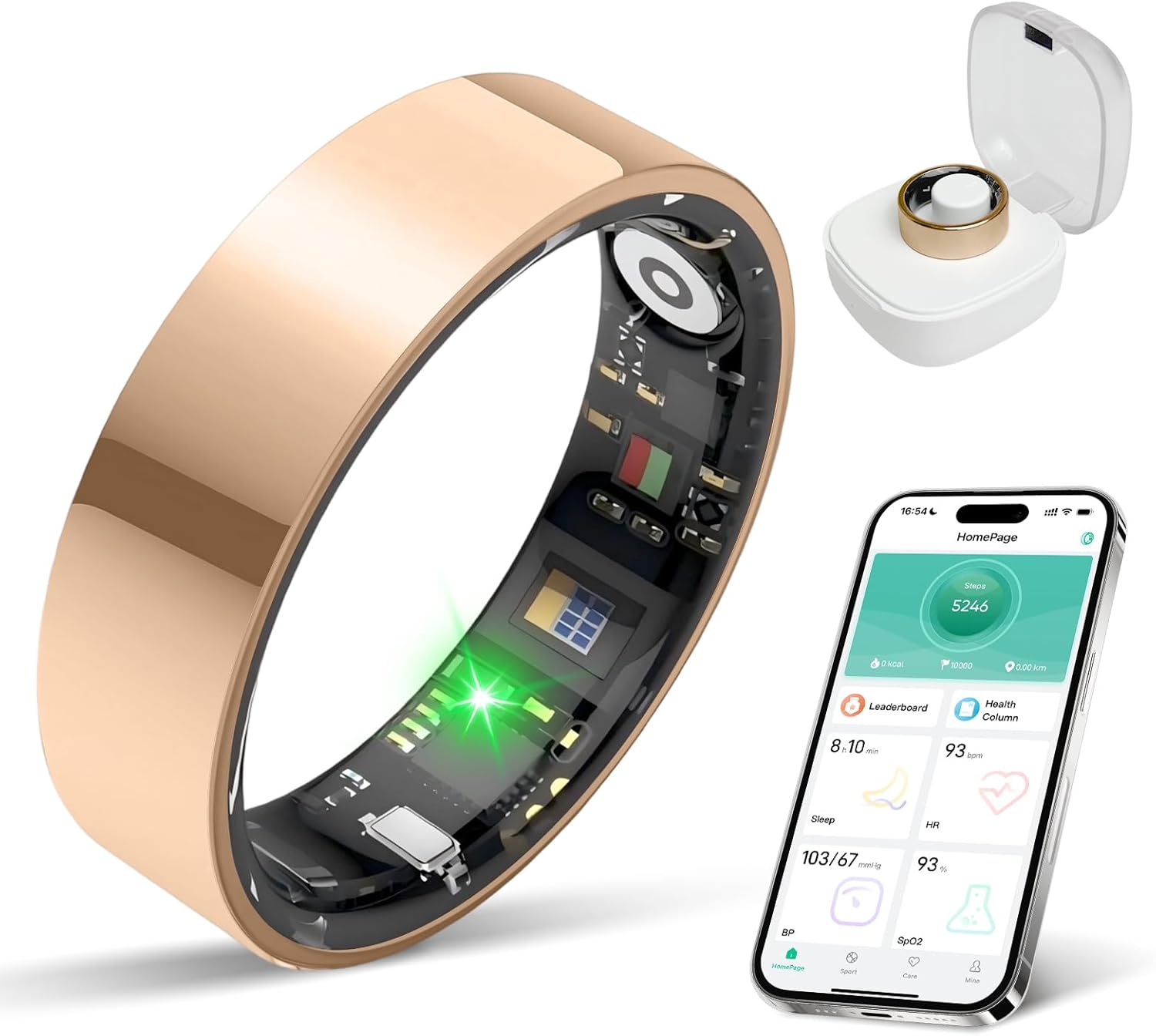 BIEMHA Smart Ring IP68 Fitness & Health Tracker - Rose Gold 1 featured 61025zFJnBL AC SL1500 jpg