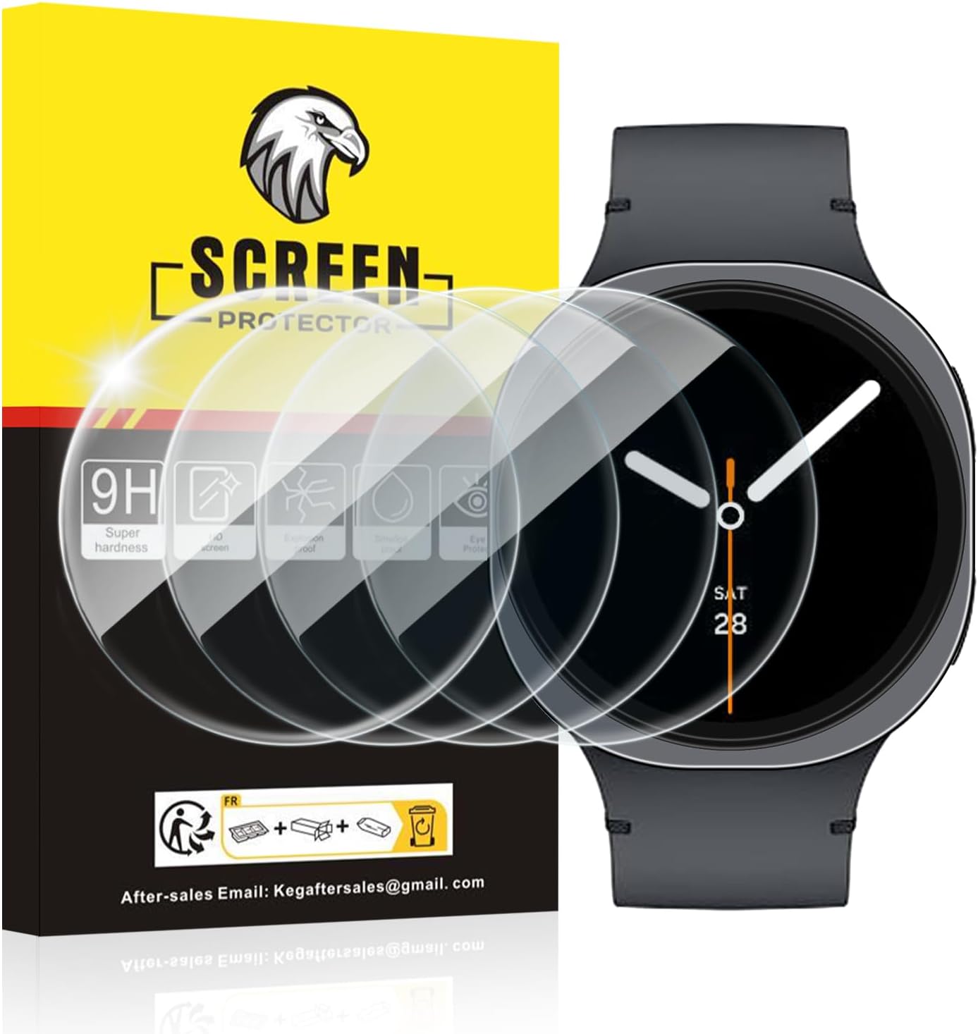SPGUARD Screen Protector 4 Pack for Galaxy Watch 8 40mm 2 Featured product image