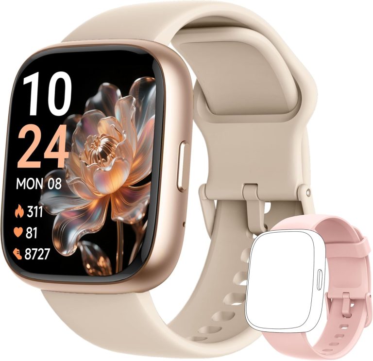 Smart Watch 2026 Upgrade – 44mm Alexa Call, HR Monitor
