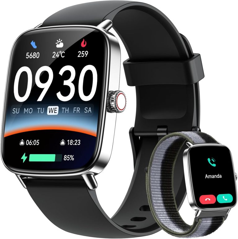 Smart Watch for Women Men 1.85 HD AMOLED Tracker with Calls