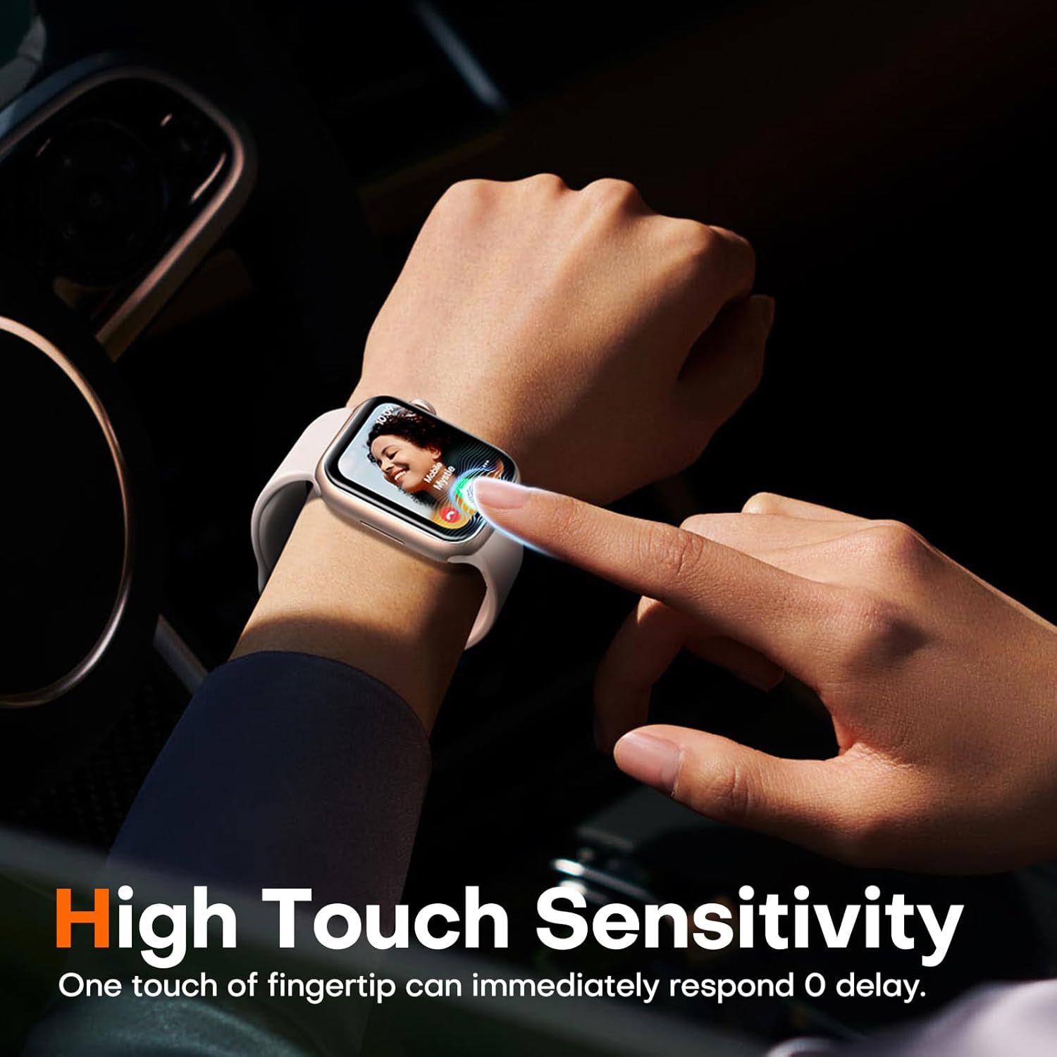 L K LϟK 8 Pack Apple Watch Screen Protector 42mm HD TPU 4 718I2v DhQL. AC SL1500 1