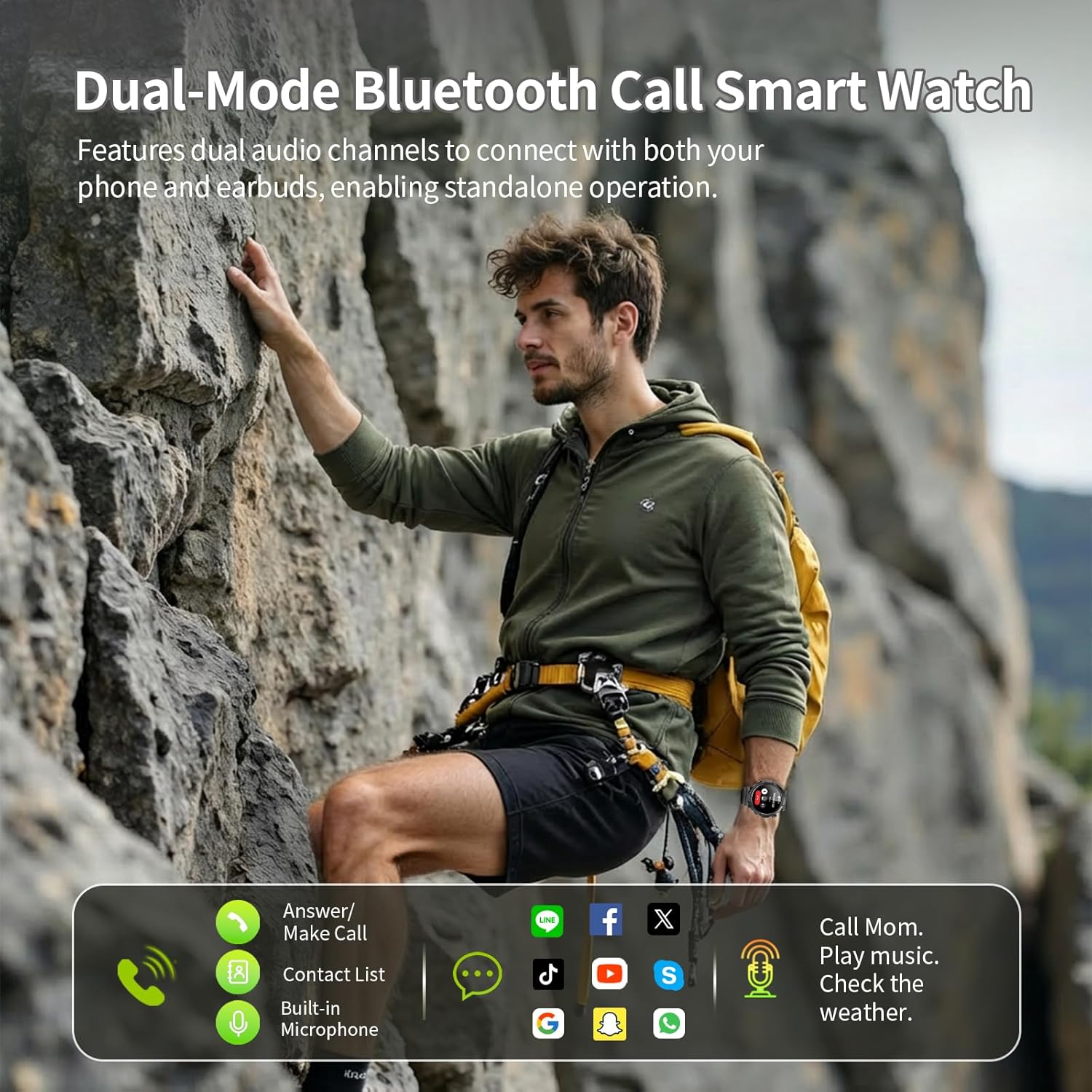 Smart Watches for Men 1.53in HD Military Smartwatch 4 71al9FxheNL. AC SL1500 1