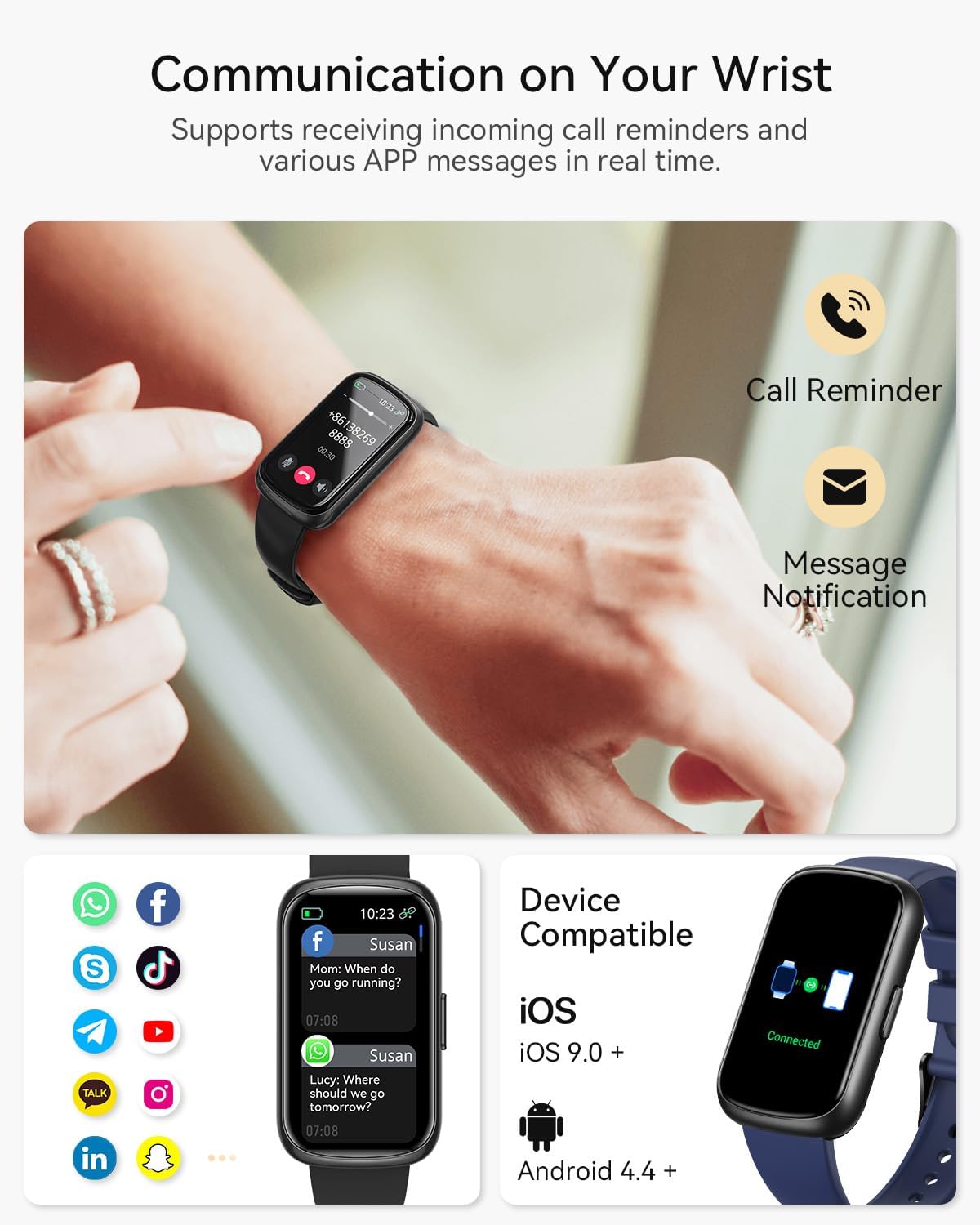 DEKELIFE Fitness Trackers Smart Watch IP68, HR & SpO2 10 71eA2UygzpL. AC SL1500 1