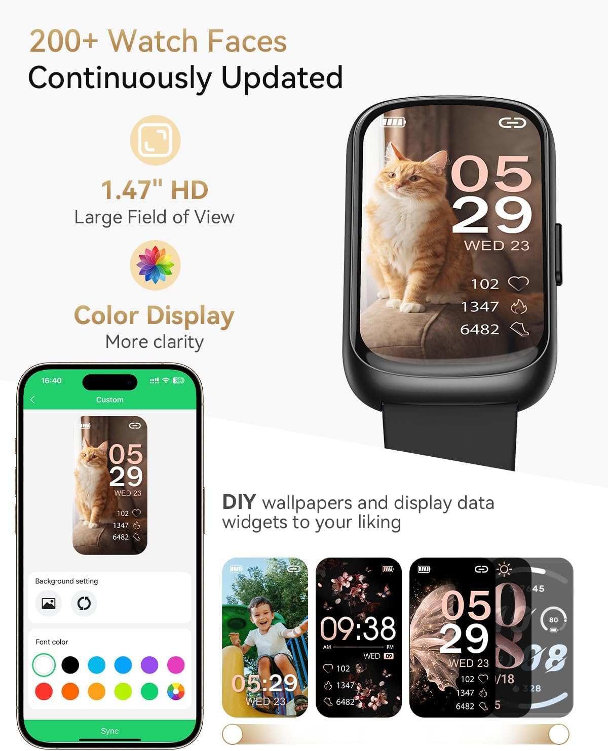 DEKELIFE Fitness Trackers Smart Watch IP68, HR & SpO2 14 71eZTwfNZfL. AC SL1500 1