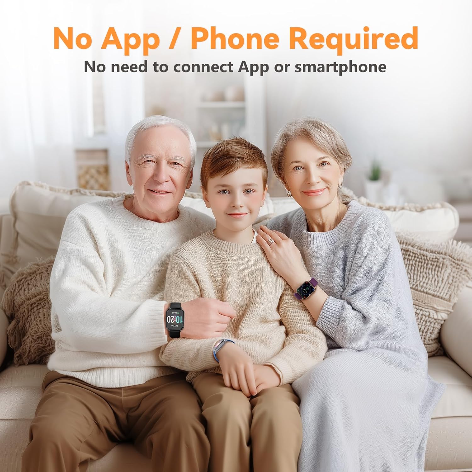 DAVIKO Smart Watch — Senior-Friendly No App/Phone Needed 4 81mTZ YDPhL. AC SL1500 1 1