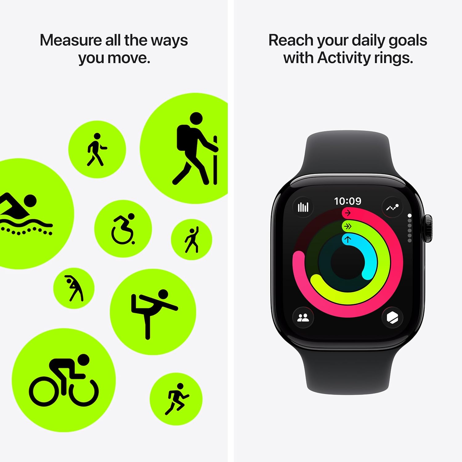 Apple Watch Series 11 [GPS 46mm] Smartwatch with Jet Black Aluminum Case with Black Sport Band - M/L. Sleep Score, Fitness Tracker, Health Monitoring, Always-On Display, Water Resistant — Who This Product Is For