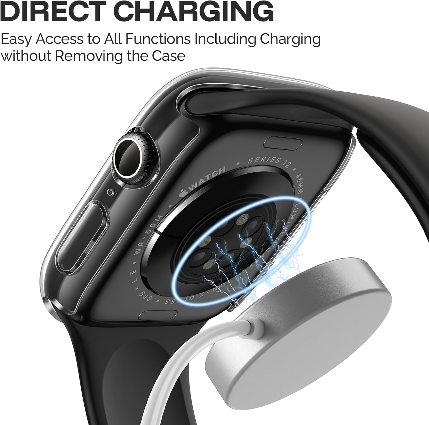 Misxi 2-Pack Waterproof Case for 46mm Apple Watch Series 12 — Key Features