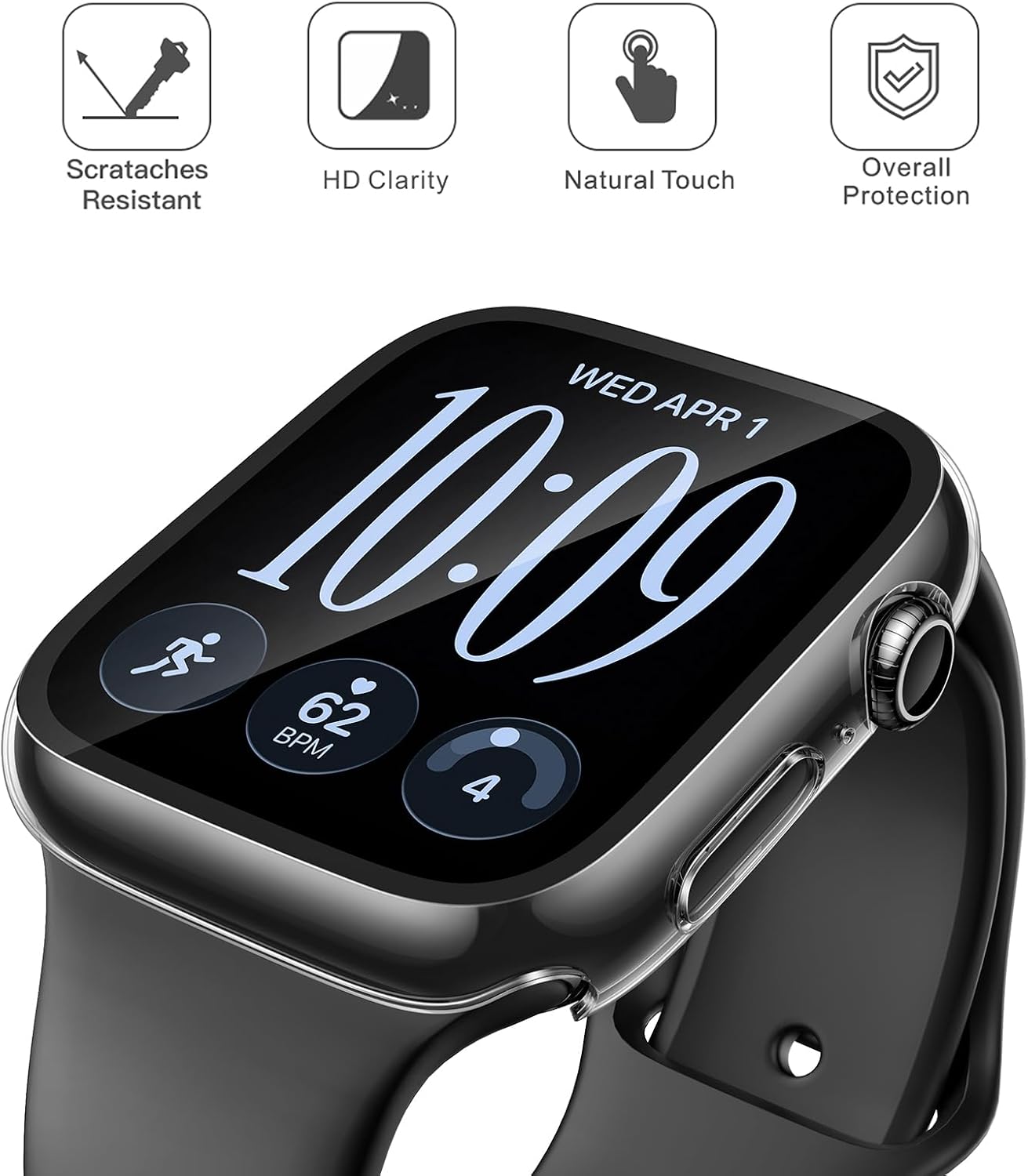 Misxi 2-Pack Waterproof Case for 46mm Apple Watch Series 12 — Overview