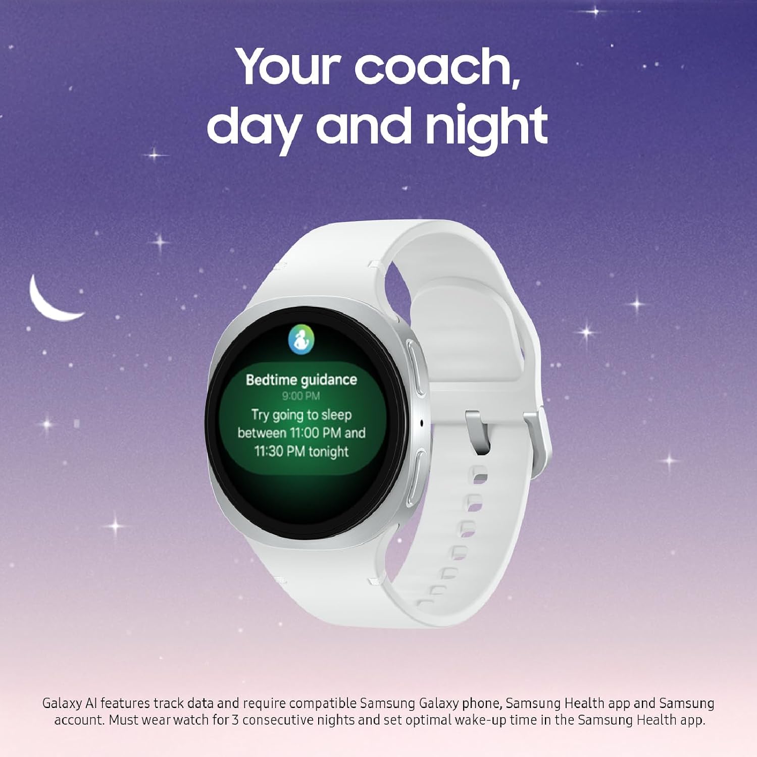 Samsung Galaxy Watch 8 (2025), Graphite, 44mm, Bluetooth Smartwatch | Cushion Design, Fitness Tracker, Sleep and Running Coach, Energy Score, Heart Rate Tracking [US Version, 2 Yr Warranty] — Overview