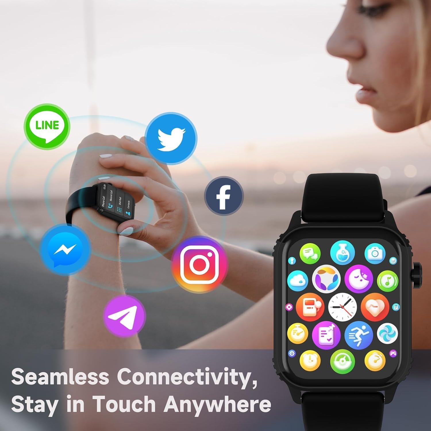 Smart Watch for Men, 120 Sports Modes Smartwatch with 1.83" HD, Alexa Built-in, Heart Rate/Sleep Monitor, IP67 Waterproof, Bluetooth Call & Music Control Fitness Watch for iPhone/Android (Black) 5 Smart Watch for Men, 120 Sports Modes Smartwatch with 1.83" HD, Alexa Built-in, Heart Rate/Sleep Monitor, IP67 Waterproof, Bluetooth Call & Music Control Fitness Watch for iPhone/Android (Black) — Real-World Performance