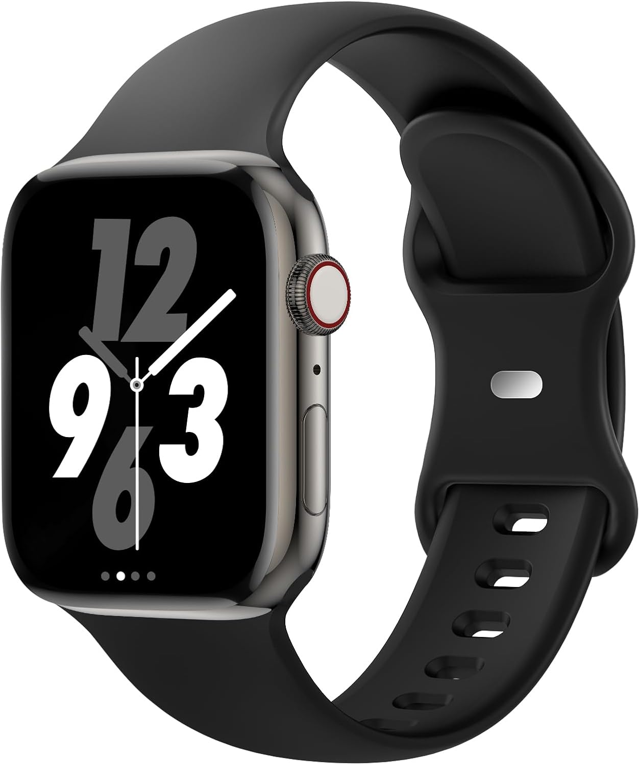 Sport Band Compatible with Apple Watch 38mm 40mm 41mm 42mm 44mm 45mm 46mm 49mm Replacement Soft Sili