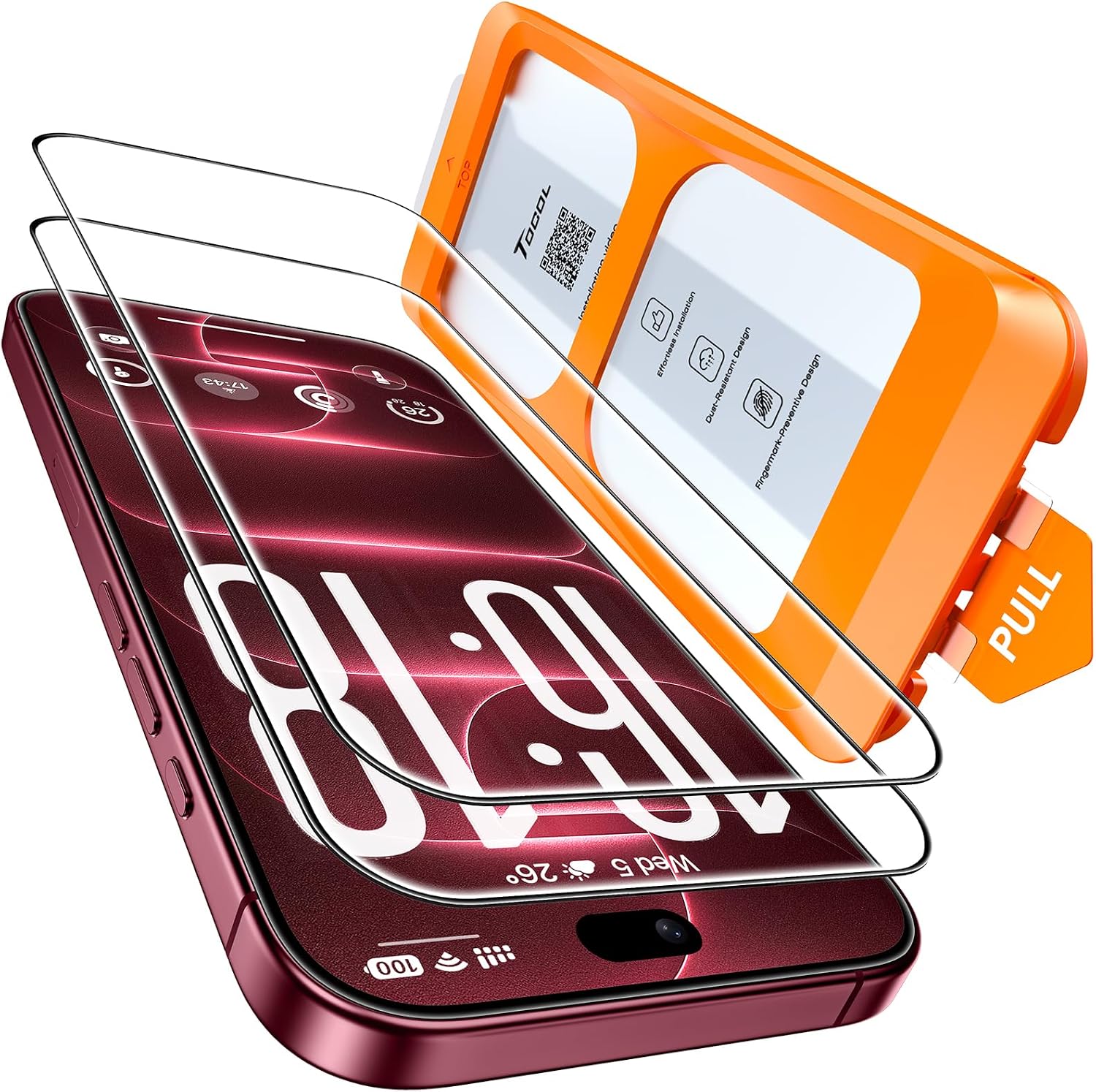 TOCOL for iPhone 18 Pro Max Screen Protector, Easy Installation 2 TOCOL for iPhone 18 Pro Max Screen Protector, Easy Installation