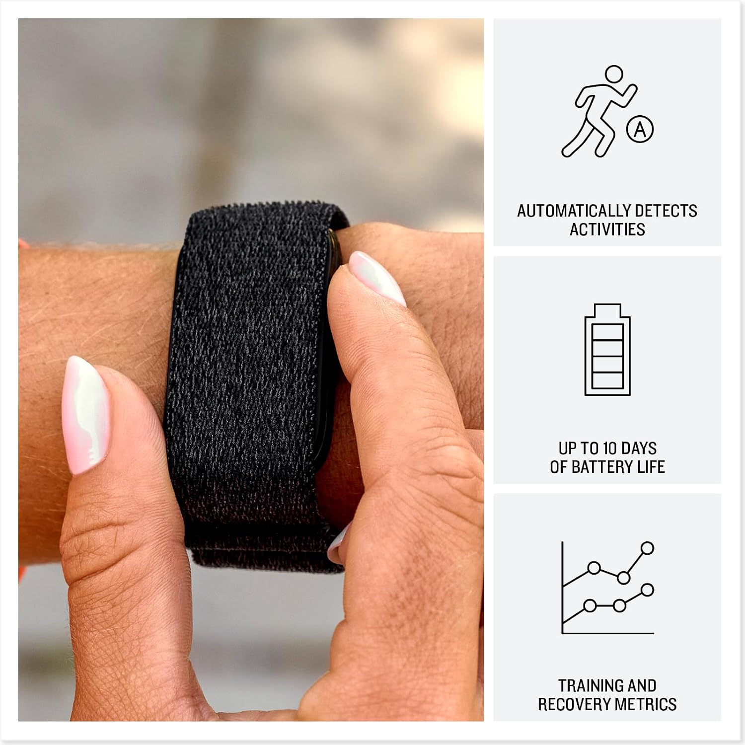 Garmin CIRQA™ Smart Band, No Subscription, L-XL Black 5 Garmin CIRQA™ Smart Band, No Subscription, L-XL Black — Real-World Performance