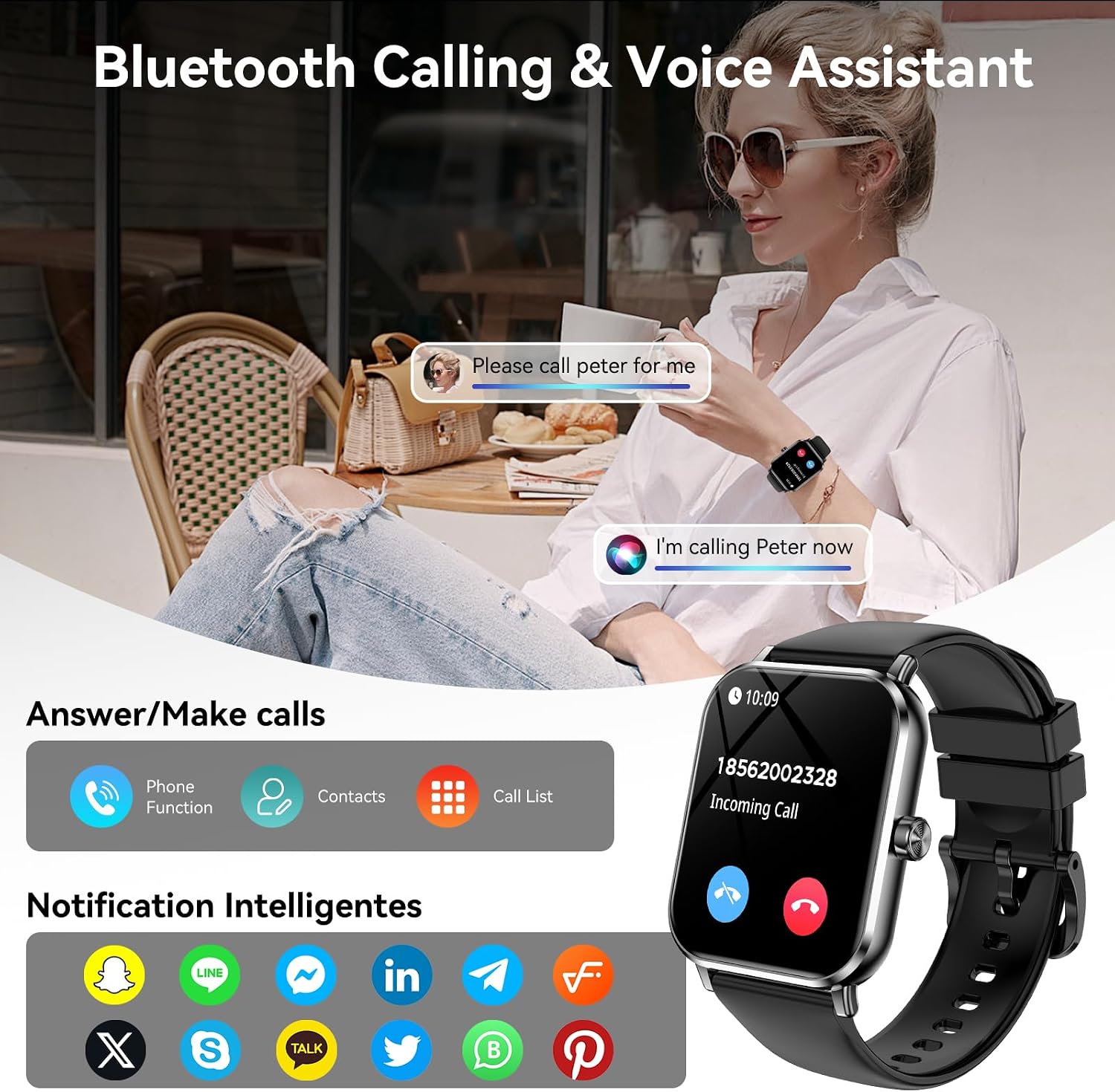 Smart Watch for Men Women, 1.83" HD Touch Screen with Bluetooth Call, IP68 Waterproof, 140+ Sport Modes, Fitness Tracker with Heart Rate & Sleep Monitor, Pedometer, Compatible with Android iPhone 5 Smart Watch for Men Women, 1.83" HD Touch Screen with Bluetooth Call, IP68 Waterproof, 140+ Sport Modes, Fitness Tracker with Heart Rate & Sleep Monitor, Pedometer, Compatible with Android iPhone — Real-World Performance